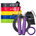 5 GUMOVÝCH CVIČENÍ MINI BAND FITNESS BOXERSKÉ LANO