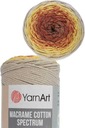 Yarnart Macrame Cotton Spectrum ombre šnúra 1325