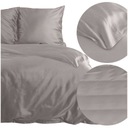 Saténové obliečky 160x200 3 kusy Nova3 Cotton Set Grey