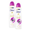 SET 2X DOVE ADVANCED ACAI BERRY & WATERLILY ANTIPERSPIRANT 150ml