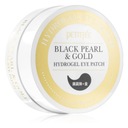 OČI PETITFEE Black Pearl EYE PADS so 60 zlatom