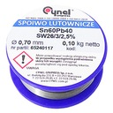 Spájkovacia plnička cínová rolka 0,7mm 100g