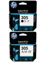 2x ATRAMENT HP 305 ENVY 6020E 6420E 6010 6030 6032 6052 6055 6075 PRO 6420 6430