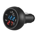 3v1 LED USB nabíjačka do auta voltmeter ter