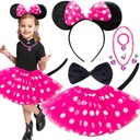 OUTFIT MINNIE MOUSE KOSTÝM SUKŇA S CHVOSTOM ČELENKA MINNIE MOUSE 7ks