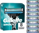 GILLETTE MACH 3 ČEpele 8 KS HOLENIE RETRILLY ORIGINÁL