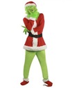 GRINCH KOSTÝM PRE DOSPELÝCH COSPLAY MASKA VEĽKÁ VIANOČNÁ 180/90cm