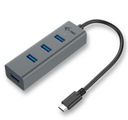 i-tec USB-C kovový 4-portový rozbočovač 4x USB 3.0 4x