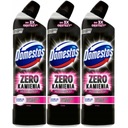 Domestos Zero Stone Ružový toaletný gél 3x750ml