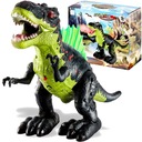 DINOSAUR T-REX INTERAKTÍVNA POSTAVA Chôdza, SVETLÁ, REV, DÝCHACIA PARA, 37 CM