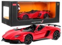 Červené auto Rastar Lamborghini Aventador 1:12