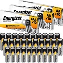 AA AAA ENERGIZER Alkalické batérie R6 R3 1,5V 20+10 ks Originál