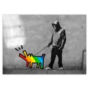 Plagáty 70x50 Banksy Rainbow pes