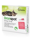 Dronspot odčervovacie médium pre mačky 2,5-5 kg ​​2 pipety