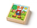 Oblečenie psa puzzle Puzzle 18 dielikov. Woody