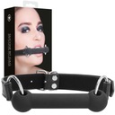 Black bone gag - pre BDSM hrajte Silicone Shots Ouch!