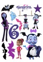 Potlač fondánovej torty VAMPIRINA, veľká sada