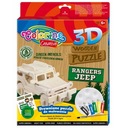 Drevené puzzle Colorino 3D Jeep 36889