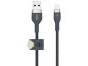 BELKIN Pletený USB - Lightning kábel 1 m Modrý