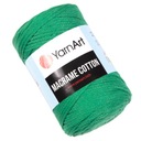 Šnúrka YarnArt MACRAME COTTON zelená 759