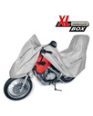 KRYT NA MOTOCYKEL, DĹŽKA 240-265 CM + ZÁKLADNÝ GARÁŽOVÝ BOX