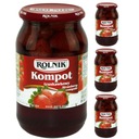 Rolnik Jahodový kompót domáci nápoj 4 x 900 ml