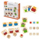 Drevené puzzle VIGA Quick Match Game