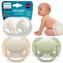 Philips Avent Symetrický cumlík Ultra Soft 0+ 2 balenie SCF091/05