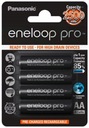 4x ENELOOP PRO AA BATÉRIE JAPAN R6 ORIGINÁL