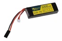 Nabíjateľná LiPo batéria Li-Po 7,4V 2200mAh AK M4 G36 MP5 M14 M16 Pack