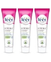 VEET depilačný krém na suchú pokožku, hladké nohy, telový SET 3 x 100 ml