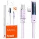 MCDODO UHLOVÝ KÁBEL USB-C RÝCHLO NABÍJANIE USB TYP C 3A 65W FIALOVÁ 1M