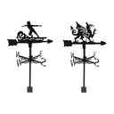 2 ks Weathervane Roof Mount Iron Weather Vane