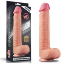 DILDO PENIS 12 dvojvrstvový platinový silikónový kohútik