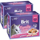 Brit Premium krmivo pre mačky mix príchutí 24 x 85 g