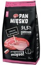 PAN MEAT Teľacie mäso s prepelicami 3 kg Dry Puppy Food chrumkavé XS