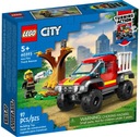 LEGO CITY HASIČSKÉ NÁKLADNÉ VOZIDLO 4X4 ZÁCHRANNÁ MISIA 60393