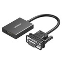 Ugreen kábel VGA (samec) - HDMI (samica) adaptérový kábel 0,15m čierny