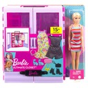 Barbie Set Šatník s oblečením a doplnkami Bábika HJL66