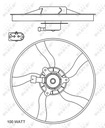 NRF 47070 Ventilátor chladenia motora