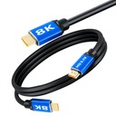 RÝCHLY PEVNÝ KÁBEL HDMI FULL HD 8K 60HZ 48GBPS MODRÁ 200CM