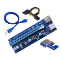 Riser rev 006C USB 3.0 PCI-E 1x-16x 6PIN SATA