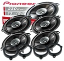 PIONEER 4 REPRODUKTORY PRE RENAULT MEGANE 3 DVERE PREDNÉ + ZADNÉ