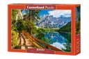 Puzzle 1000 dielikov C-104109 Jazero Braies, Taliansko