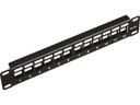 ALANTEC Empty panel RACK 10'' 1U keystone Mediabox