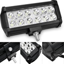 PRACOVNÁ LAMPA 36W PANEL 12 LED HALOGÉN 12V 24V