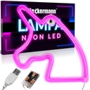 NEÓNOVÁ LED ZÁVESNÁ NÁstenná LAMPA UNICORN USB 3AA