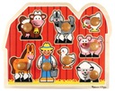 Drevené puzzle Jumbo Farm 13391 Melissa Doug