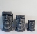 Kryt Moai Stone (A) .V-16cm.Čierno-sivý