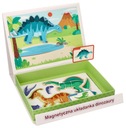 MONTESSORI HRAČKY PRE DETI MAGNETICKÉ PUZZLE DINOSAURY PRE 4 ROKY